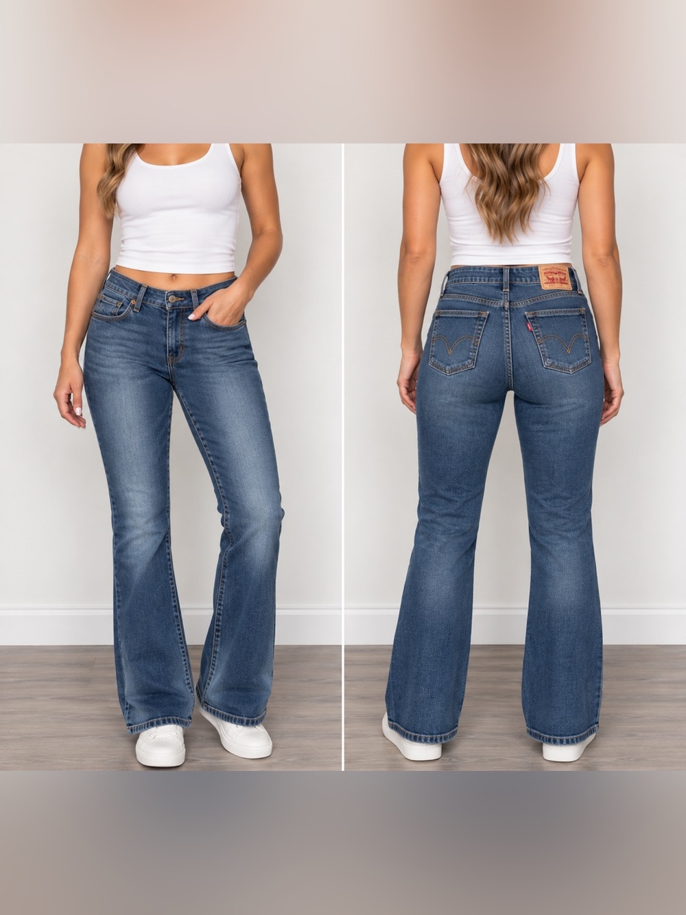 Levi's 519 Women’s Jr. Size 7 Low Rise Stretch Bootcut Flare Y2K/2000/Western
